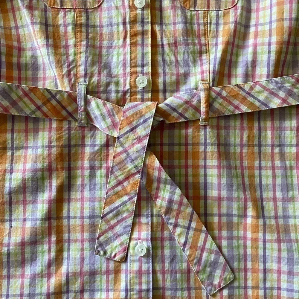 GYMBOREE-PASTEL PLAID DRESS